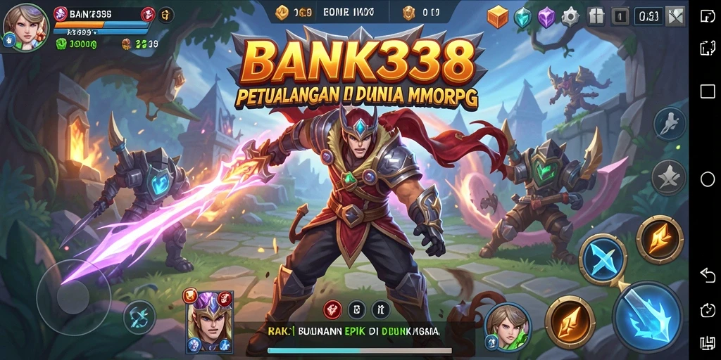 Tangkapan layar utama <strong>BANK338</strong> menampilkan aksi seru dalam pertempuran MMORPG.