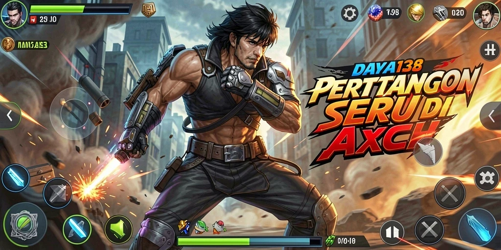 Tampilan seru gameplay DAYA138 dengan aksi bertempur yang mendebarkan.