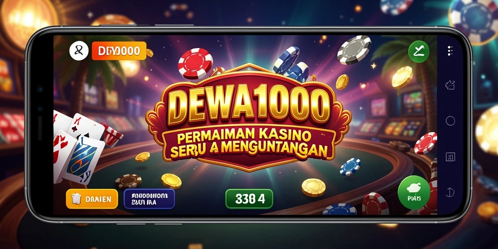 Tampilan gameplay seru DEWA1000 dengan berbagai pilihan permainan Kasino.
