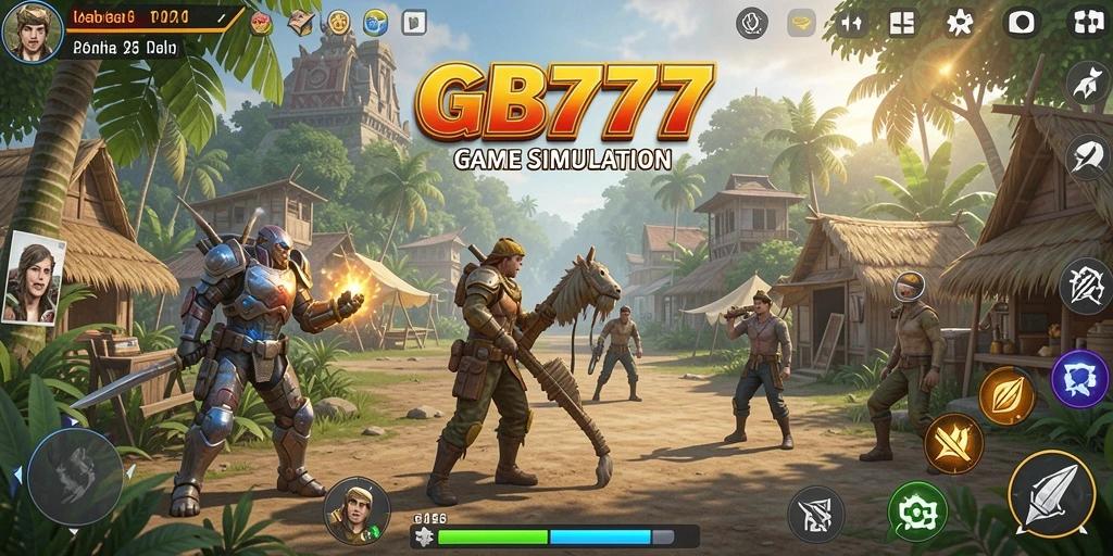Tampilan gameplay GB777 yang dinamis dan interaktif di dalam simulasi.