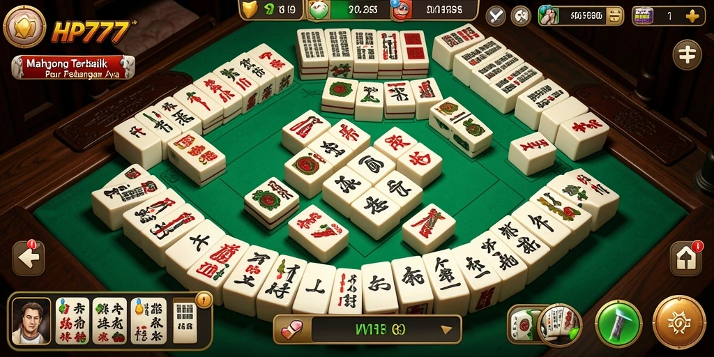 Screenshot menampilkan gameplay Mahjong yang seru dan menantang.