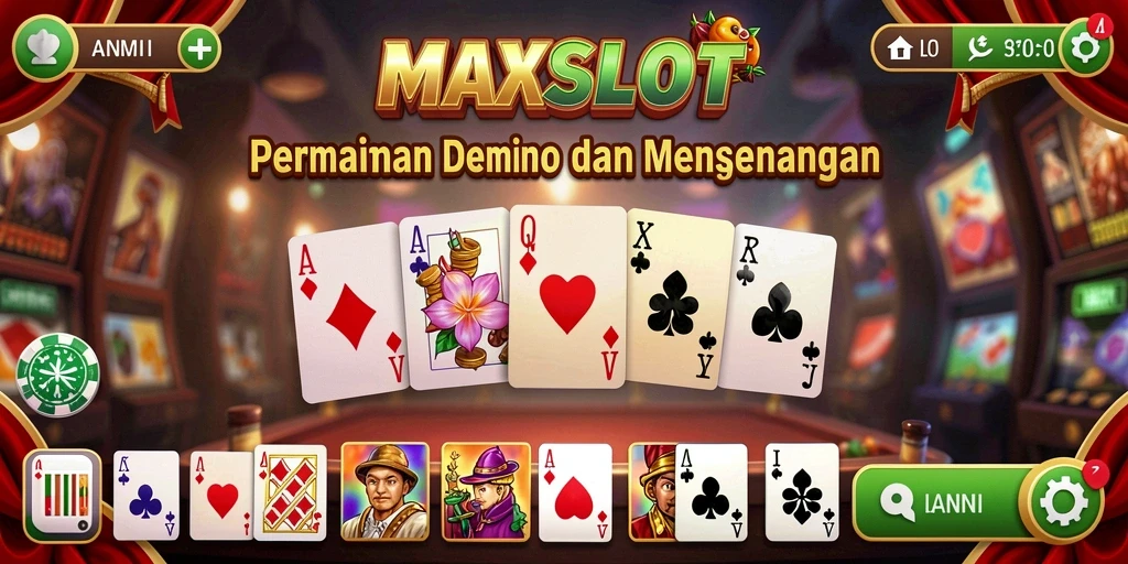 Tampilan gameplay Domino yang menarik di MAXSLOT.