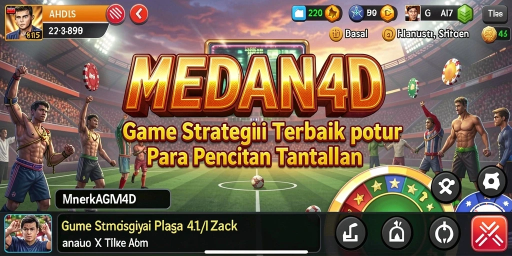 Gameplay MEDAN4D menampilkan pertempuran strategis yang mendebarkan.