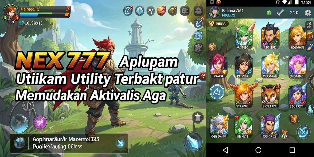 Tampilan antarmuka NEX777 yang modern dan fungsional.