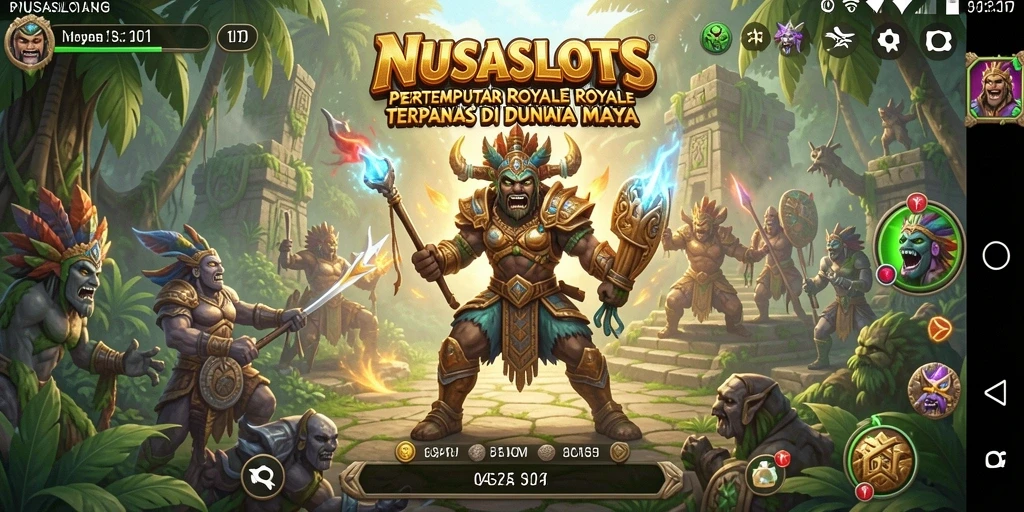 Tampilan gameplay seru di NUSASLOTS dengan aksi pertempuran yang mendebarkan.