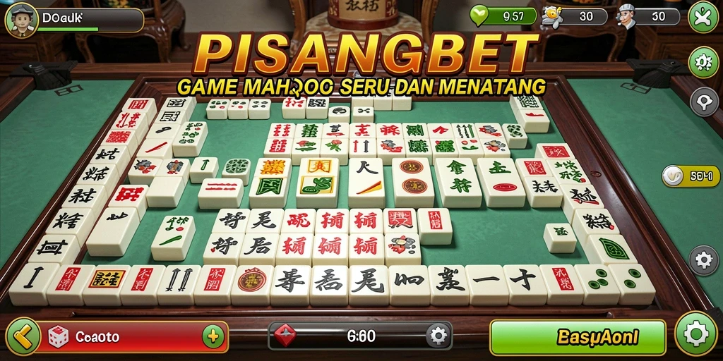 Screenshot utama PISANGBET menampilkan gameplay Mahjong yang seru dan menarik.