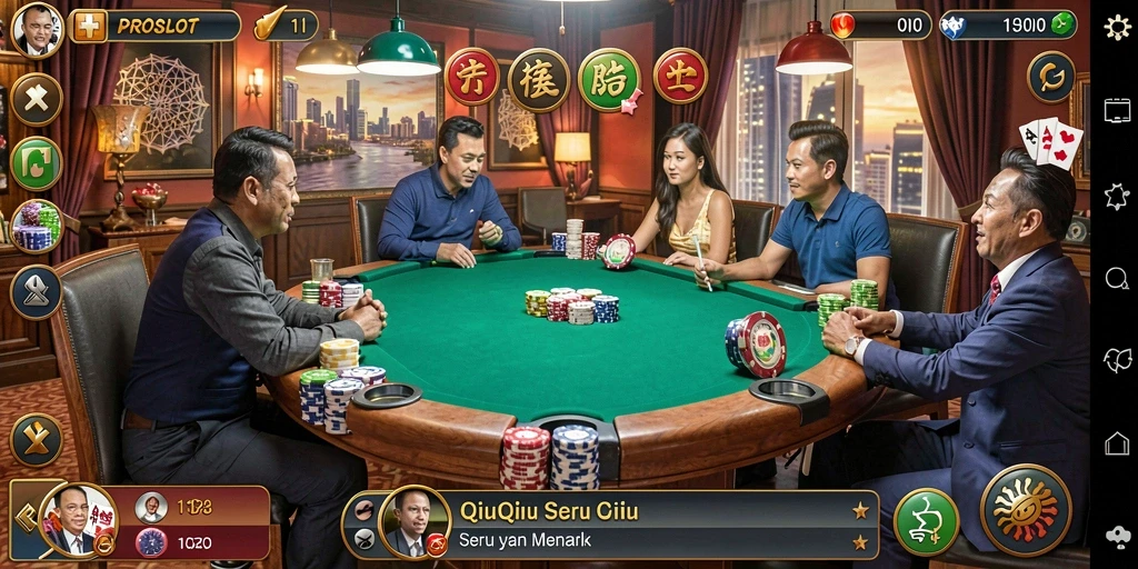 Screenshot gameplay QiuQiu yang seru dan menegangkan.