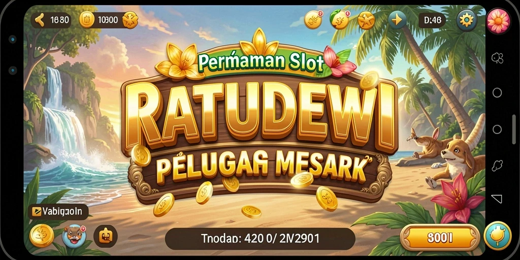Tampilan menarik dari gameplay Slot RATUDEWI yang memukau.