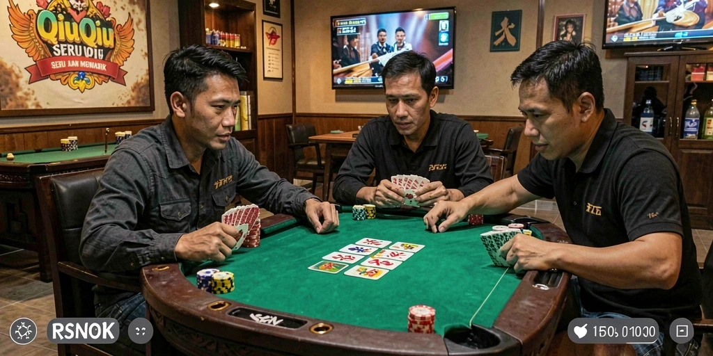Tangkapan layar RSNOK menampilkan permainan QiuQiu yang menarik.