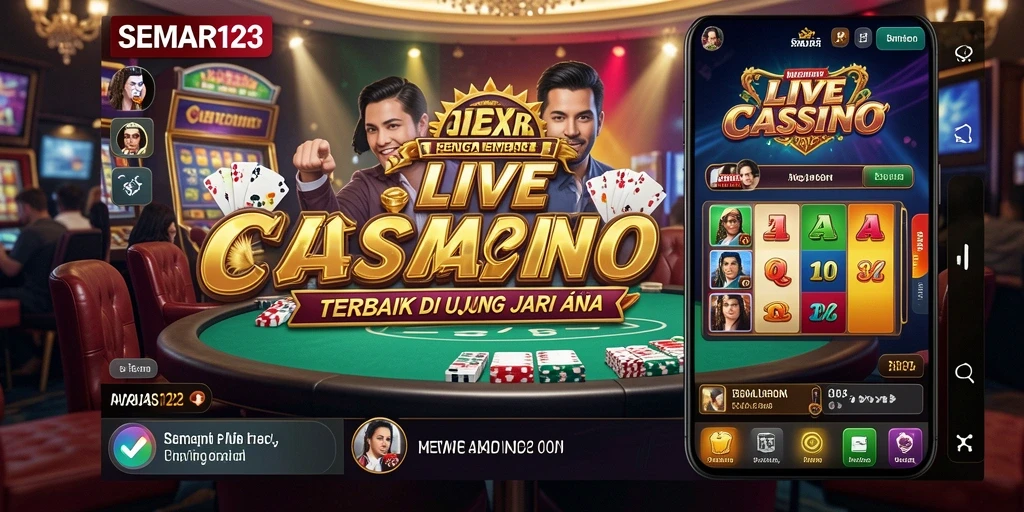 Tampilan menarik dari gameplay Live Casino SEMAR123 yang penuh aksi.