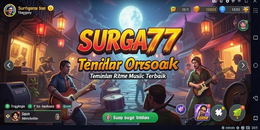 Tampilan menarik dari gameplay musik yang seru dan interaktif.