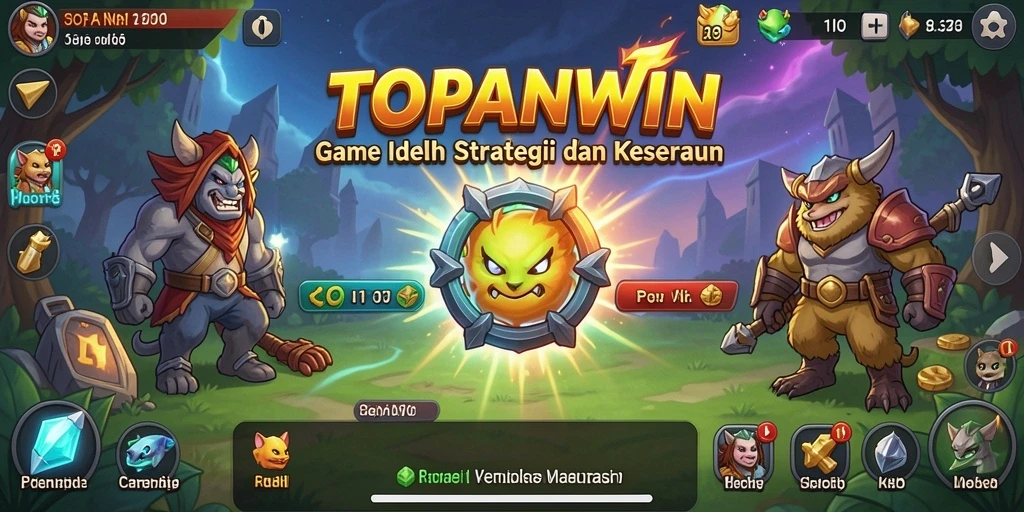 Screenshot utama <strong>TOPANWIN</strong> menunjukkan gameplay Idle yang seru dan strategis.