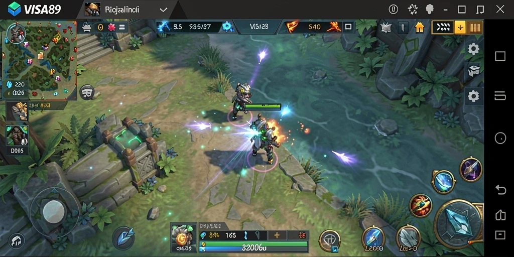 Screenshot utama <strong>VISA89</strong> menampilkan gameplay mendebarkan dalam strategi pertempuran.