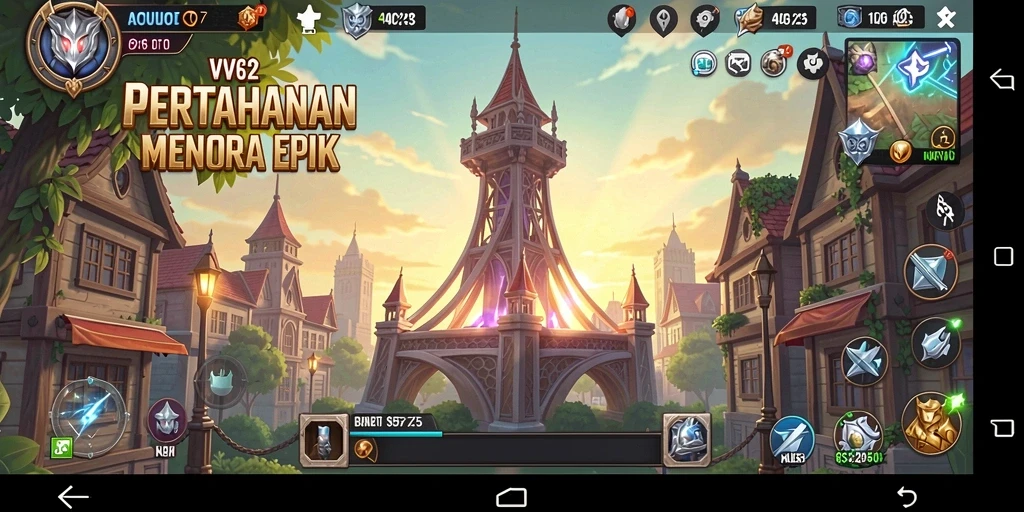 Gameplay menegangkan dari VV62 di Tower Defense